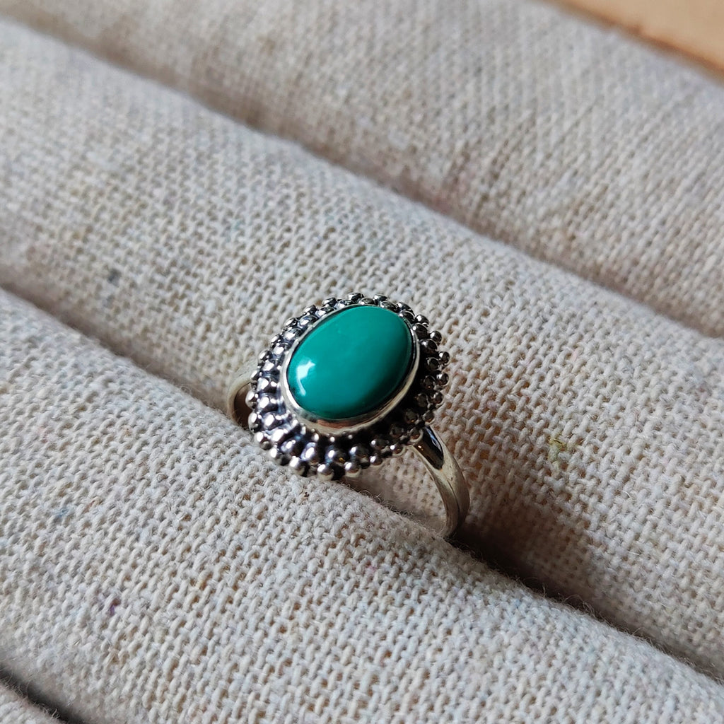 Ring | Sterling zilver & turkoois | maat 16,5 image 3