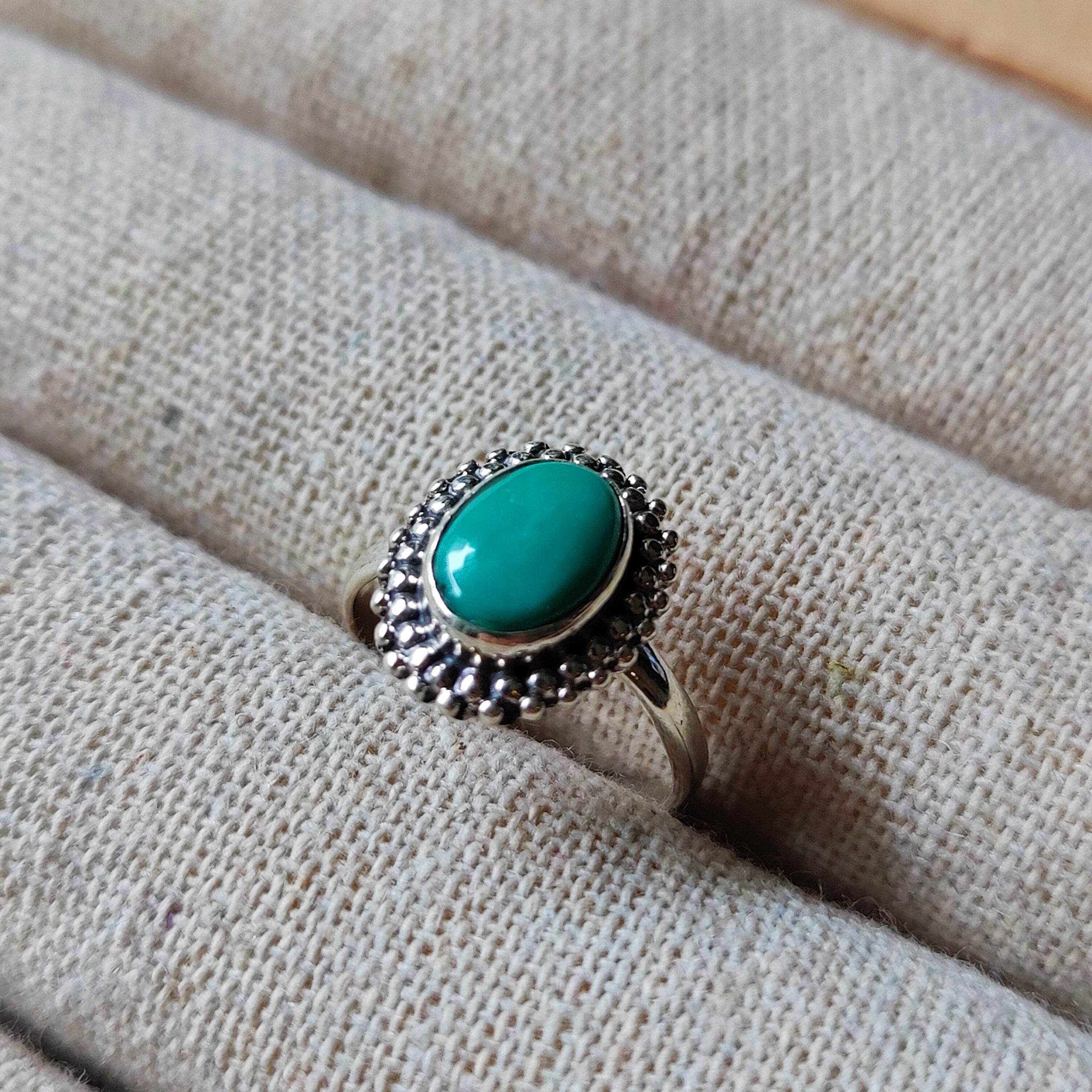 Ring | Sterling zilver & turkoois | maat 16,5 image 3