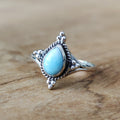 Ring | Sterling zilver & larimar | maat 17 image 0