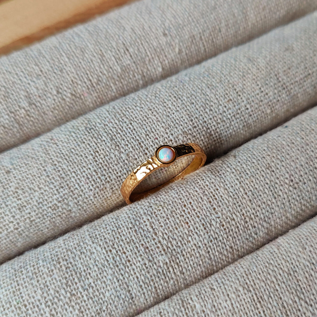 Ring Gede | 14K verguld sterling zilver & opal image 2