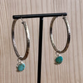 Hoops turquoise | Sterling zilver & turkoois image 0