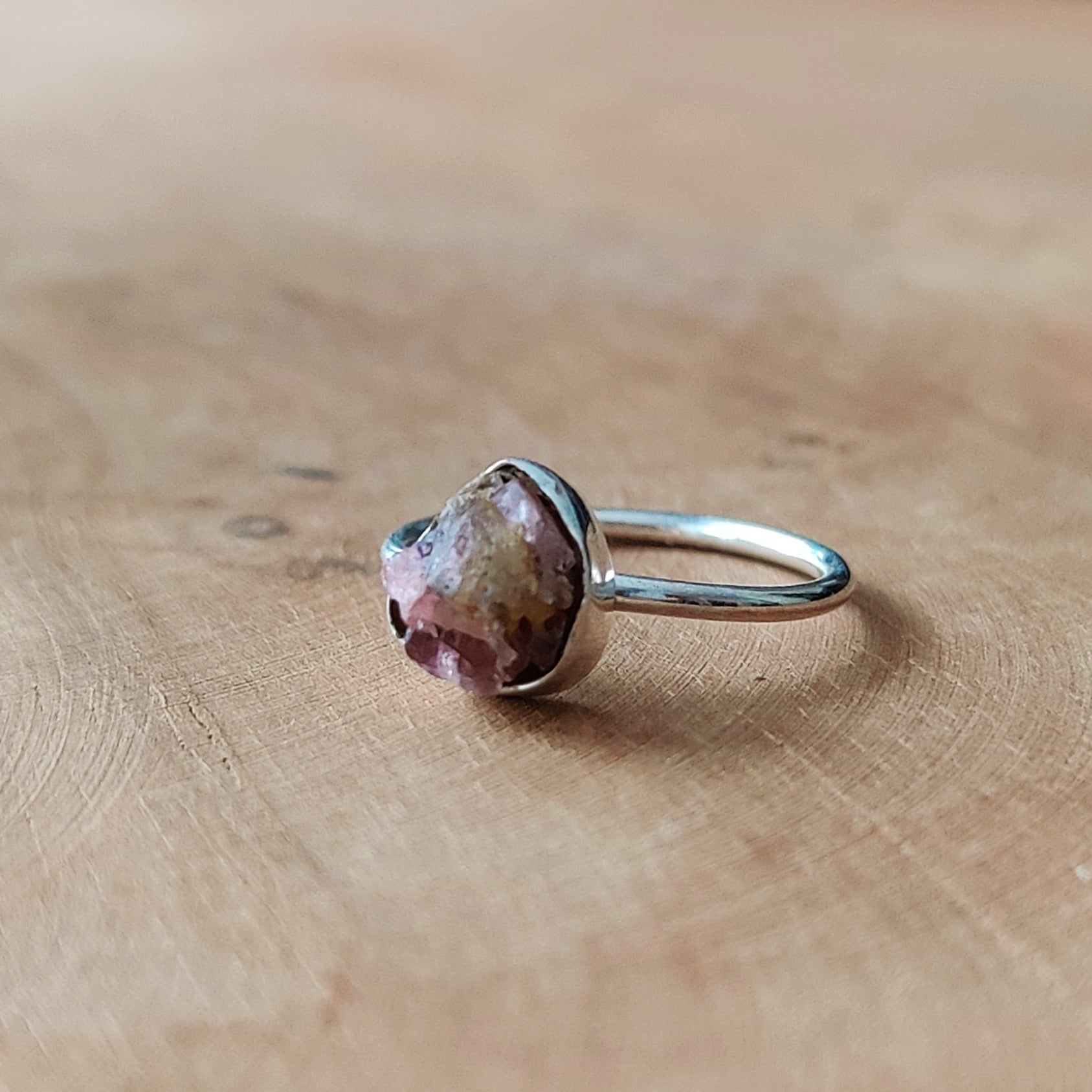 Ring | Sterling zilver & toermalijn | maat 16,5 image 1