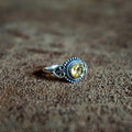 Ring | Sterling zilver & citrien | maat 17 image 0