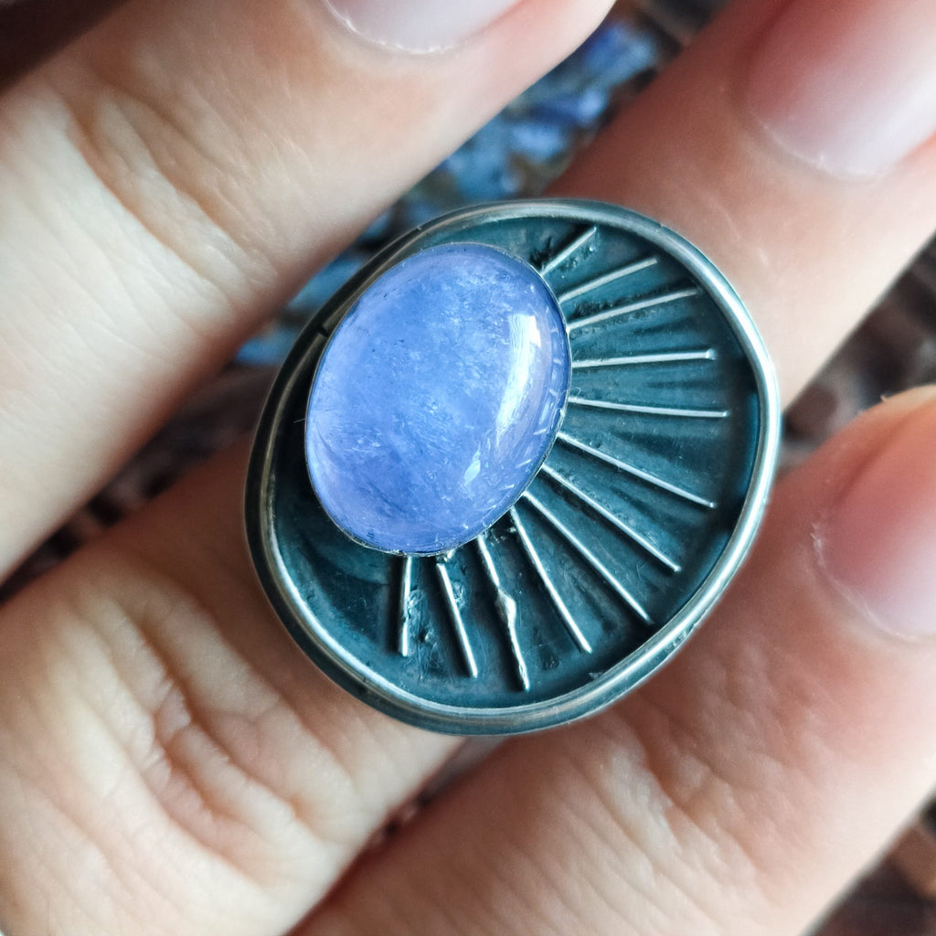 Ring sterling zilver & tanzaniet | maat 16,5 | BY AIS image 6