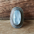 Ring | Sterling zilver & maansteen | maat 17,5 image 0