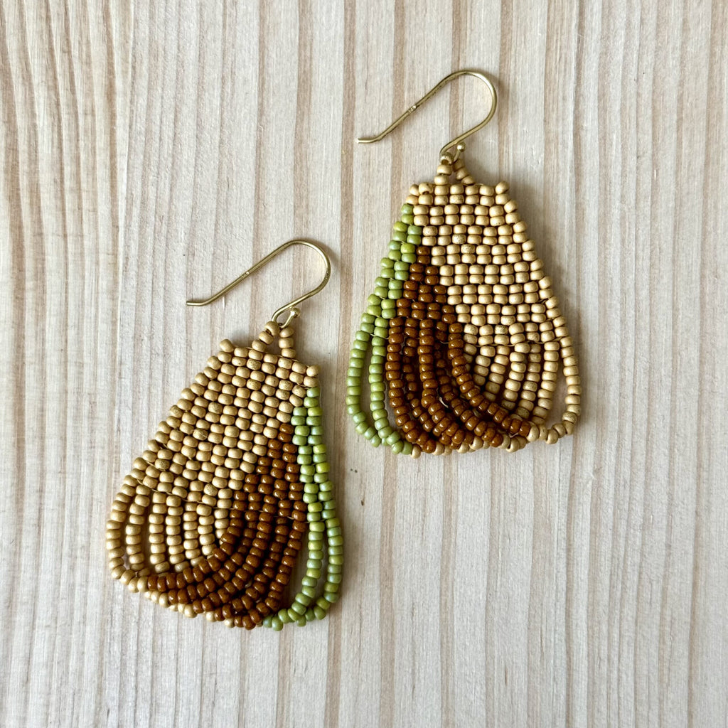 Oorbellen Yoda | Handbeaded | BY AIS image 0