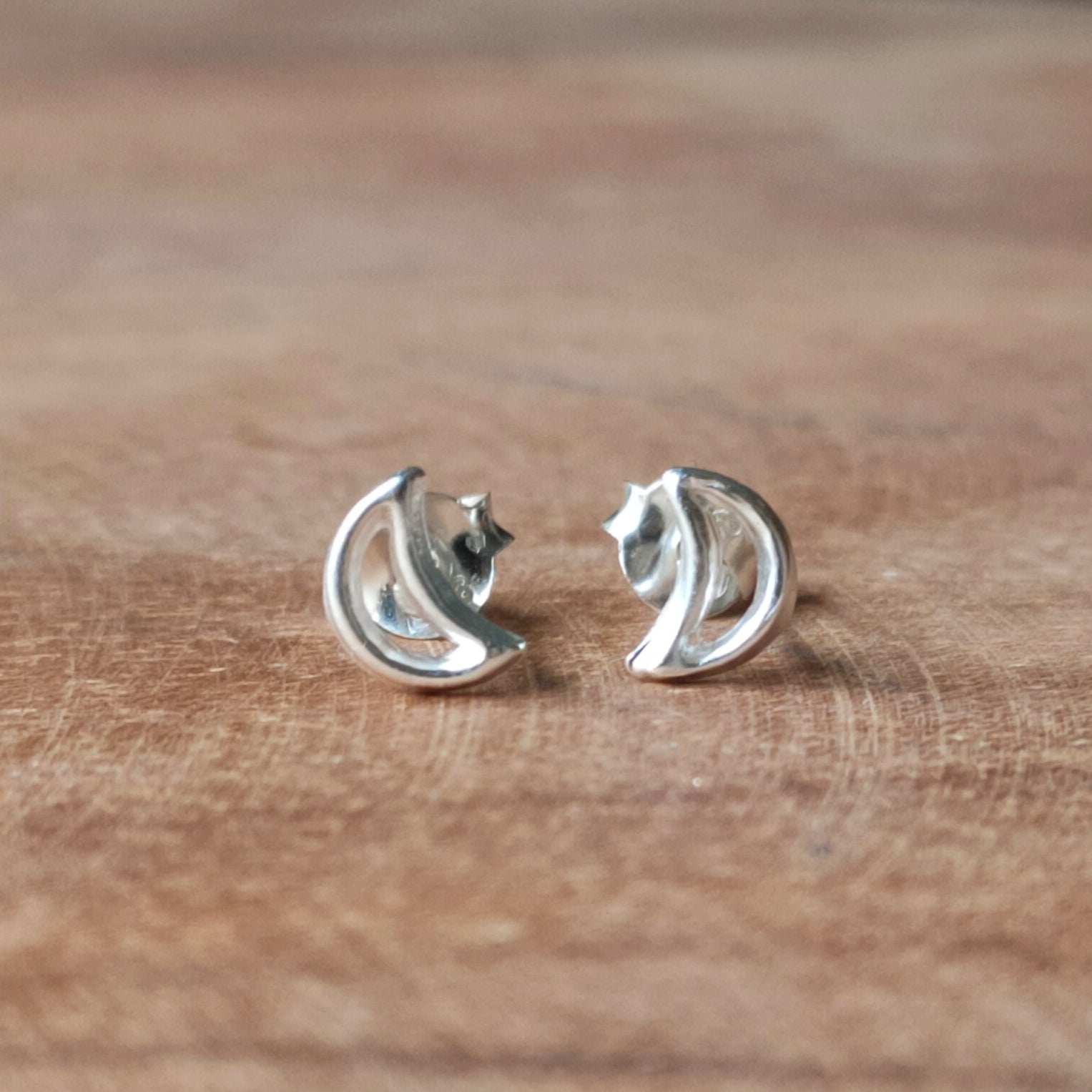 Knopjes Maan | Sterling zilver image 1