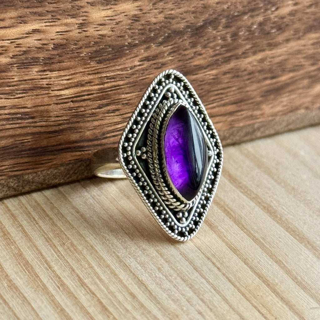 Ring | Sterling zilver & amethist image 0