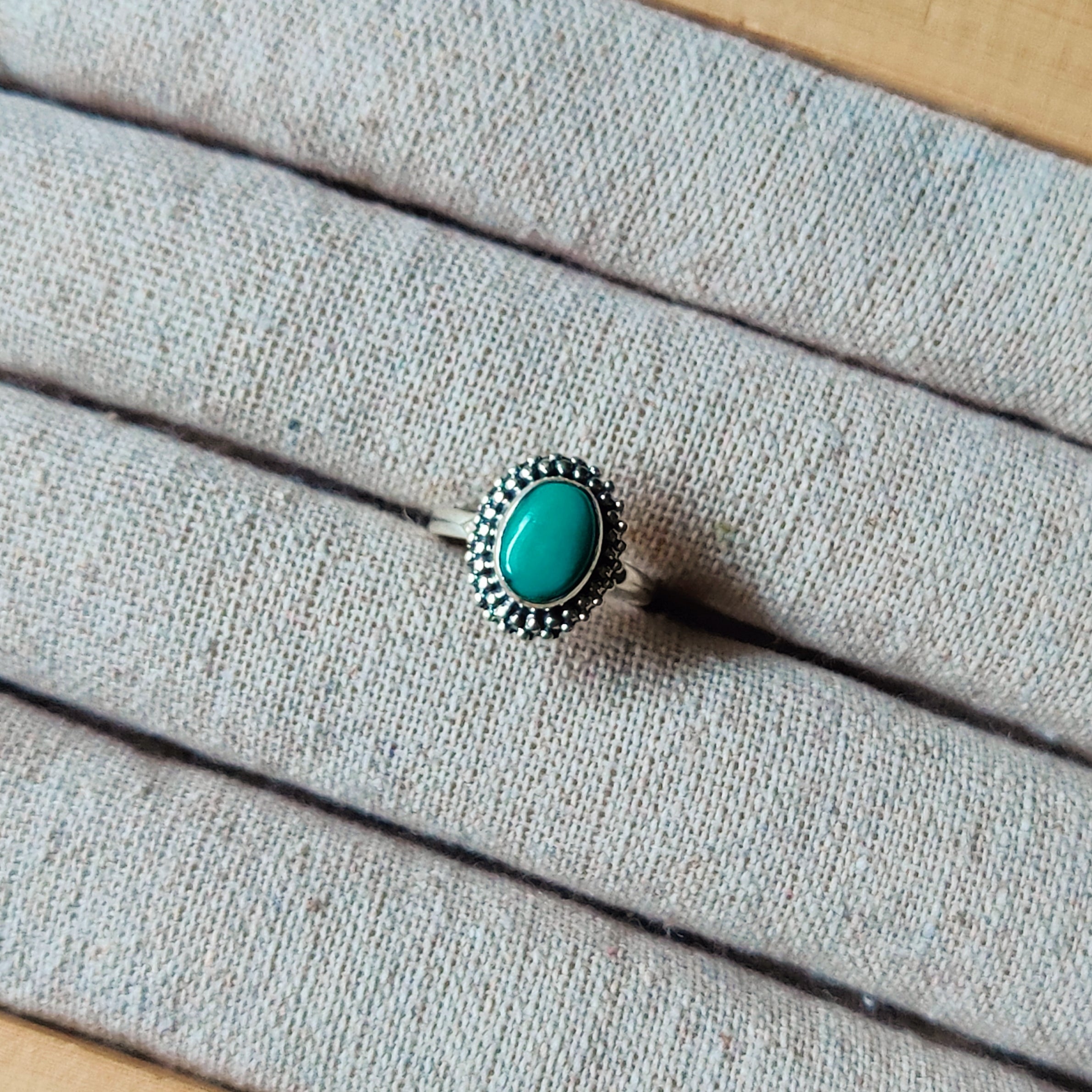 Ring | Sterling zilver & turkoois | maat 16,5 image 1