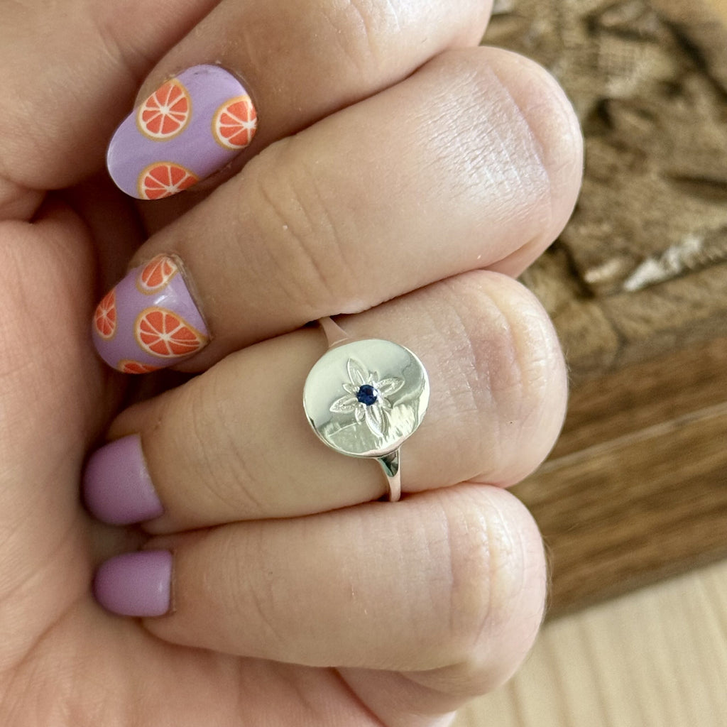 Ring Flori | Sterling zilver & zirconia | maat 18 image 3