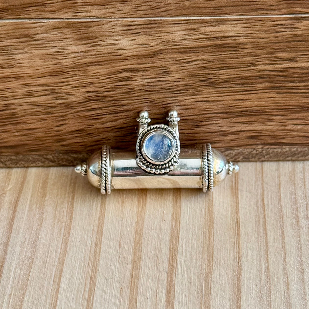 Prayer box | Sterling zilver & maansteen image 0