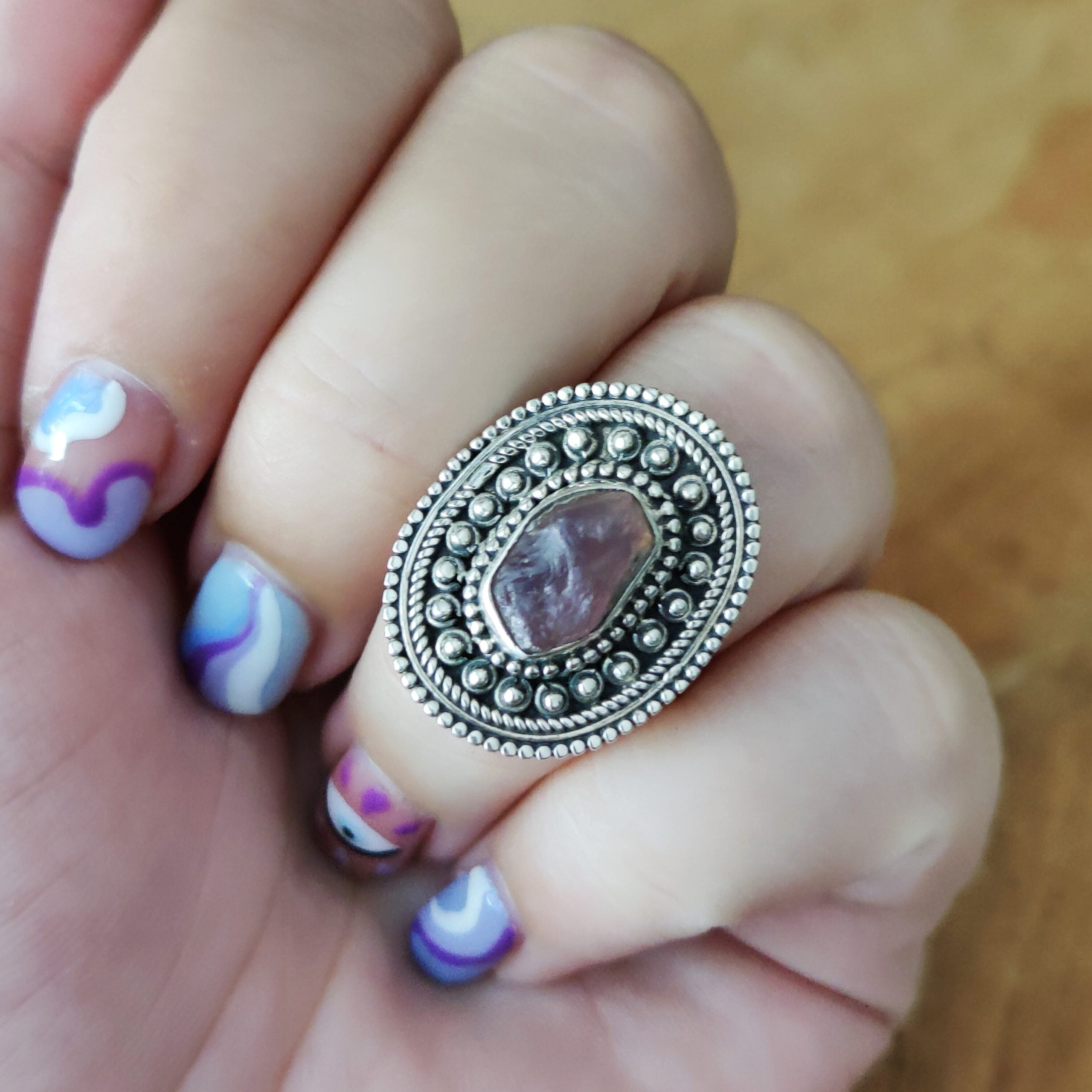 Ring | Sterling zilver & toermalijn | maat 18,25 image 3