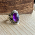 Ring | Sterling zilver & amethist | maat 19,25 image 0
